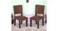 Newport Sheesham Wood Accent Set of 2 Dining Chairs in Taupe Brown Velvet Upholstery with EXTRA DARK MAHAGONY FINISH (Brown, Dark Mahogany Finish) by Urban Ladder - - 