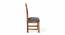 Columbus Sheesham Wood Accent Dining Chair in Anchor Grey Fabric Cushioning with TEAK FINISH (Teak Finish, Grey) by Urban Ladder - - 