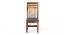 Columbus Sheesham Wood Accent Set of 2 Dining Chairs in Anchor Grey Fabric Cushioning with TEAK FINISH (Teak Finish, Grey) by Urban Ladder - - 