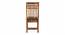 Columbus Sheesham Wood Accent Dining Chair in Anchor Grey Fabric Cushioning with TEAK FINISH (Teak Finish, Grey) by Urban Ladder - - 