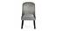 Rosslyn Sheesham Wood Accent Set of 2 Dining Chairs in Iron Grey Velvet Upholstery with EXTRA DARK MAHAGONY FINISH (Grey, Dark Mahogany Finish) by Urban Ladder - - 