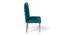 Oliver Sheesham Wood Accent Set of 2 Dining Chairs in Turquoise Sea Velvet Upholstery with SILVER FINISH (Blue, Silver Finish) by Urban Ladder - - 