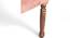 Rosslyn Sheesham Wood Accent Dining Chair in Coral Pink Velvet Upholstery with TEAK FINISH (Teak Finish, Pink) by Urban Ladder - - 