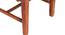 Rosslyn Sheesham Wood Accent Dining Chair in Pumpkin Orange Velvet Upholstery with PINE FINISH (LGO) (Pine Finish, Orange) by Urban Ladder - - 