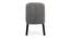 Rosslyn Sheesham Wood Accent Set of 2 Dining Chairs in Iron Grey Velvet Upholstery with EXTRA DARK MAHAGONY FINISH (Grey, Dark Mahogany Finish) by Urban Ladder - - 