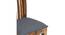 Columbus Sheesham Wood Accent Dining Chair in Anchor Grey Fabric Cushioning with TEAK FINISH (Teak Finish, Grey) by Urban Ladder - - 