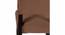 Newport Sheesham Wood Accent Dining Chair in Taupe Brown Velvet Upholstery with EXTRA DARK MAHAGONY FINISH (Brown, Dark Mahogany Finish) by Urban Ladder - - 
