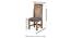 Columbus Sheesham Wood Accent Set of 2 Dining Chairs in Anchor Grey Fabric Cushioning with TEAK FINISH (Teak Finish, Grey) by Urban Ladder - Dimension - 987825