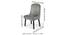 Rosslyn Sheesham Wood Accent Dining Chair in Iron Grey Velvet Upholstery with EXTRA DARK MAHAGONY FINISH (Grey, Dark Mahogany Finish) by Urban Ladder - Dimension - 987828