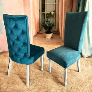 Oliver Solid Wood Dining Chair set of 2 in Silver Finish-image-33