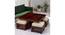 Palladio Sheesham Wood Accent Coffee Table Set with 4 Stools in HONEY FINISH (HONEY Finish) by Urban Ladder - - 