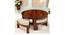 Nashville Sheesham Wood Accent Coffee Table Set with 4 Stools in NATURAL TEAK FINISH (Natural Teak Finish) by Urban Ladder - - 