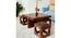 Nordic Sheesham Wood Accent Coffee Table Set with 4 Stools in PROVISIONAL TEAK FINISH (PROVINCIAL TEAK Finish) by Urban Ladder - - 