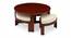 Nashville Sheesham Wood Accent Coffee Table Set with 4 Stools in HONEY FINISH (HONEY Finish) by Urban Ladder - - 