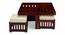 Palladio Sheesham Wood Accent Coffee Table Set with 4 Stools in HONEY FINISH (HONEY Finish) by Urban Ladder - - 