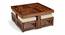 Palladio Sheesham Wood Accent Coffee Table Set with 4 Stools in NATURAL TEAK FINISH (Natural Teak Finish) by Urban Ladder - - 