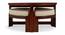 Nashville Sheesham Wood Accent Coffee Table Set with 4 Stools in HONEY FINISH (HONEY Finish) by Urban Ladder - - 