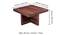 Nordic Sheesham Wood Accent Coffee Table Set with 4 Stools in PROVISIONAL TEAK FINISH (PROVINCIAL TEAK Finish) by Urban Ladder - Dimension - 987911