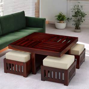 ikiriya Square Solid Wood Coffee Table in Honey Finish-picture-18