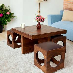 ikiriya Square Solid Wood Coffee Table in Provincial Teak Finish-picture-13