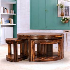 ikiriya Square Solid Wood Coffee Table in Provincial Teak Finish-picture-20