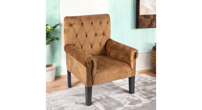 Arista Sheesham Wood Accent Chair (Brown) by Urban Ladder - Dimension - 987933
