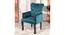 Arista Sheesham Wood Accent  Chair in Turquoise colour (Turquoise) by Urban Ladder - - 