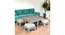 Blane Sheesham Wood Country Side Coffee Table Set with 4 Stools in Antique Multicolour Finish (Multicolored Finish) by Urban Ladder - - 