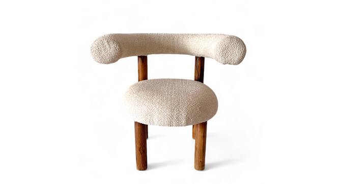 Westfield Sheesham Wood Mid Century Lounge Chair in Off White (Off White) by Urban Ladder - - 