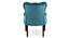 Arista Sheesham Wood Accent  Chair in Turquoise colour (Turquoise) by Urban Ladder - - 