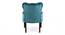 Arista Sheesham Wood Accent Chair Set of 2 in Turquoise (Turquoise) by Urban Ladder - - 