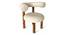 Westfield Sheesham Wood Mid Century Lounge Chair in Off White (Off White) by Urban Ladder - - 