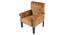 Arista Sheesham Wood Accent Chair (Brown) by Urban Ladder - - 