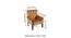 Arista Sheesham Wood Accent Chair (Brown) by Urban Ladder - Dimension - 988003
