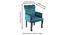 Arista Sheesham Wood Accent Chair Set of 2 in Turquoise (Turquoise) by Urban Ladder - Dimension - 988005
