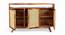 Rockport Sheesham Wood Mid Sideboard with Rattan Work (Teak Finish) by Urban Ladder - - 