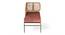 Almora Metal Country Side 4 seater Diwan in Peach Velvet Fabric & Jute Rope Canning at back with 2 Printed Cushions (Single Bed Size, Grey Finish) by Urban Ladder - - 