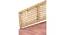 Almora Metal Country Side 4 seater Diwan in Peach Velvet Fabric & Jute Rope Canning at back with 2 Printed Cushions (Single Bed Size, Grey Finish) by Urban Ladder - - 