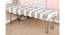 Belmont Sheesham Wood Mid Century 3 Seater Bench with Metal Legs in Grey Fabric (Grey Finish) by Urban Ladder - - 