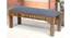 Milford Sheesham Wood Accent 3 Seater Bench in Anchor Grey Fabric (Grey Finish) by Urban Ladder - - 