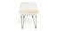 Belmont Sheesham Wood Mid Century 3 Seater Bench with Metal Legs in Beige Fabric (Beige Finish) by Urban Ladder - - 
