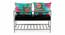 Kerdley Metal Accent 2 Seater Couch / Bench with stroage & (Black Finish) by Urban Ladder - - 