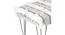 Belmont Sheesham Wood Mid Century 3 Seater Bench with Metal Legs in Grey Fabric (Grey Finish) by Urban Ladder - - 