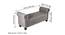Queens Sheesham Wood Accent 2 Seater Couch / Bench with Storage in Iron (Grey Finish) by Urban Ladder - Dimension - 988203