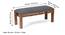 Milford Sheesham Wood Accent 3 Seater Bench in Anchor Grey Fabric (Grey Finish) by Urban Ladder - Dimension - 988208