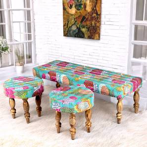 ikiriya Cairo Solid Wood Bench in Green Finish-picture-20