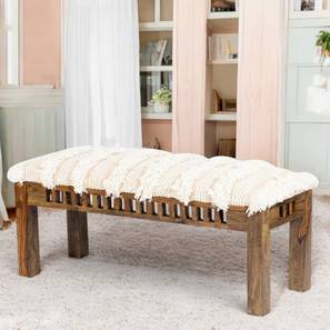 Mildford Solid Wood Bench in Beige Finish