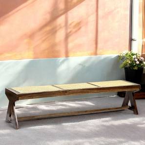 ikiriya Rockport Solid Wood Bench in Beige Finish-picture-12