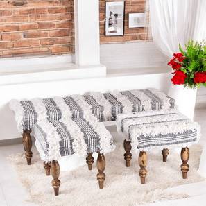 ikiriya Cairo Solid Wood Bench in Grey Finish-picture-18