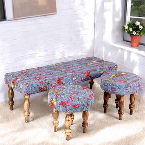 ikiriya Cairo Solid Wood Bench in Grey Finish-picture-19